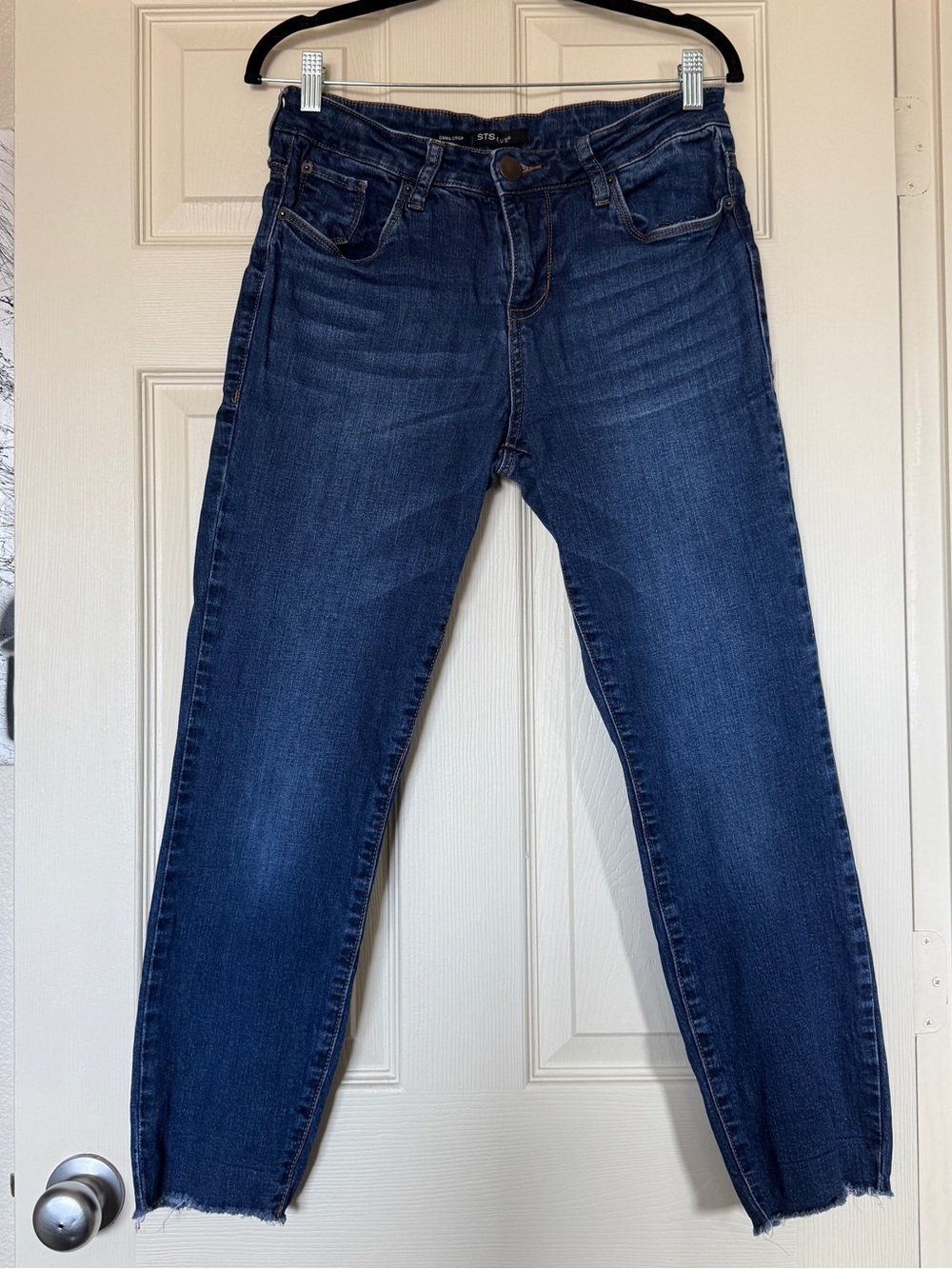 Mid Rise “Emma Crop” Skinny Jeans